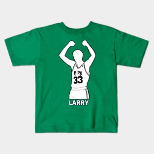 Larry Bird Retro Fan Art Kids T-Shirt